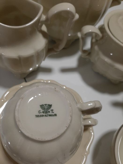 Komplet przedwojennej porcelany Tielsch Altwasser