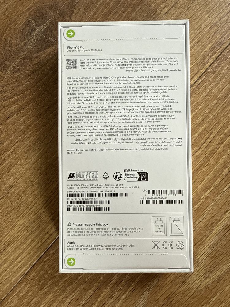 Iphone 16 pro 256gb