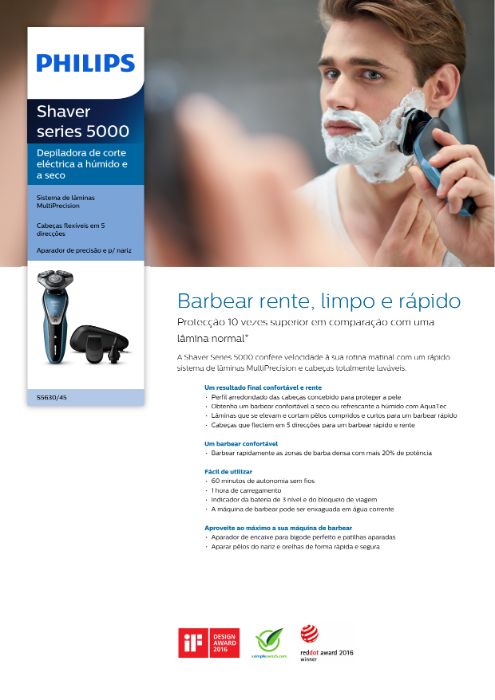 Máquina Barbear PHILIPS S5630/45