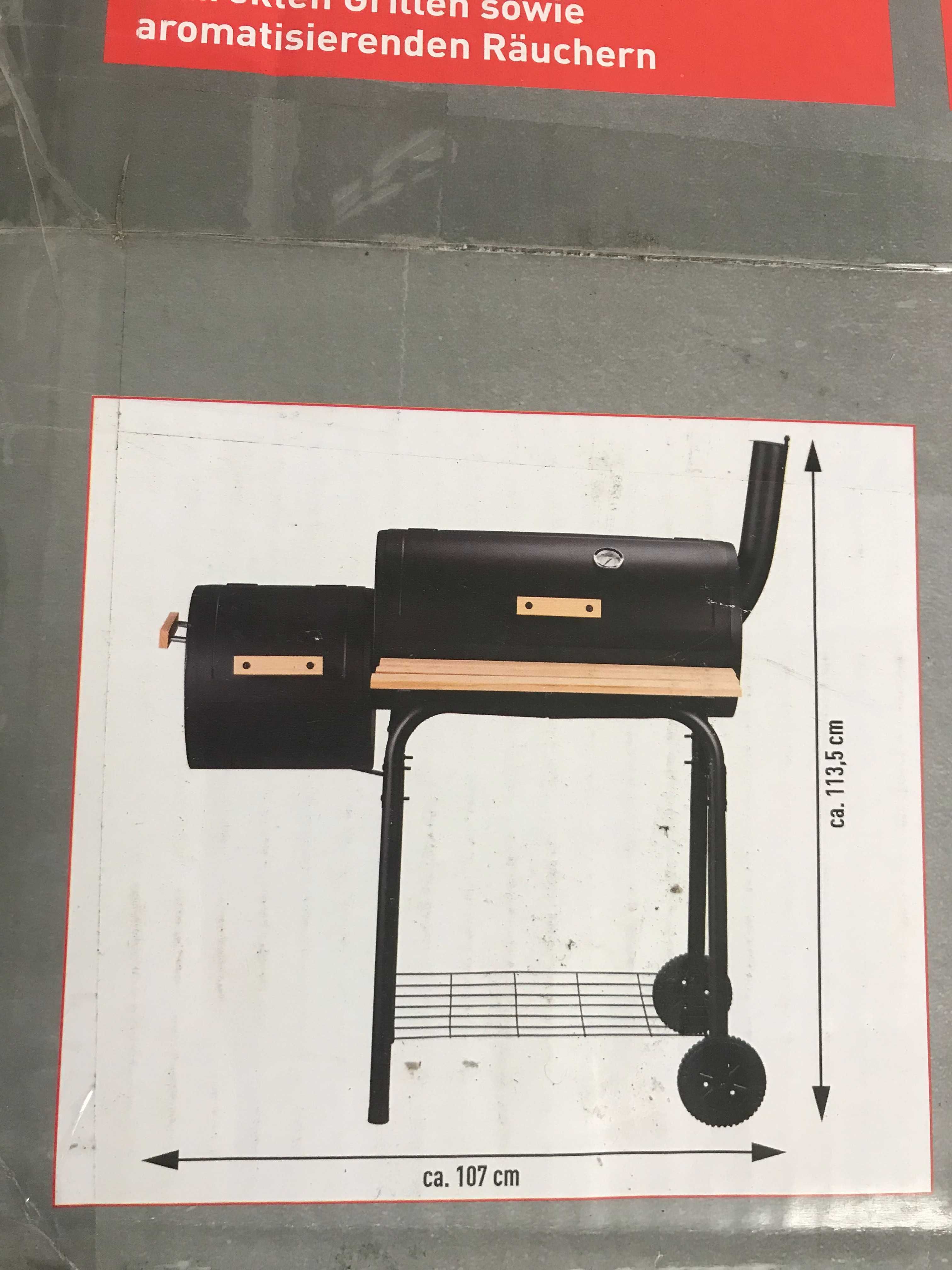 Вугільний коптильний гриль GRILLMEISTER »GMS 92 A1«
