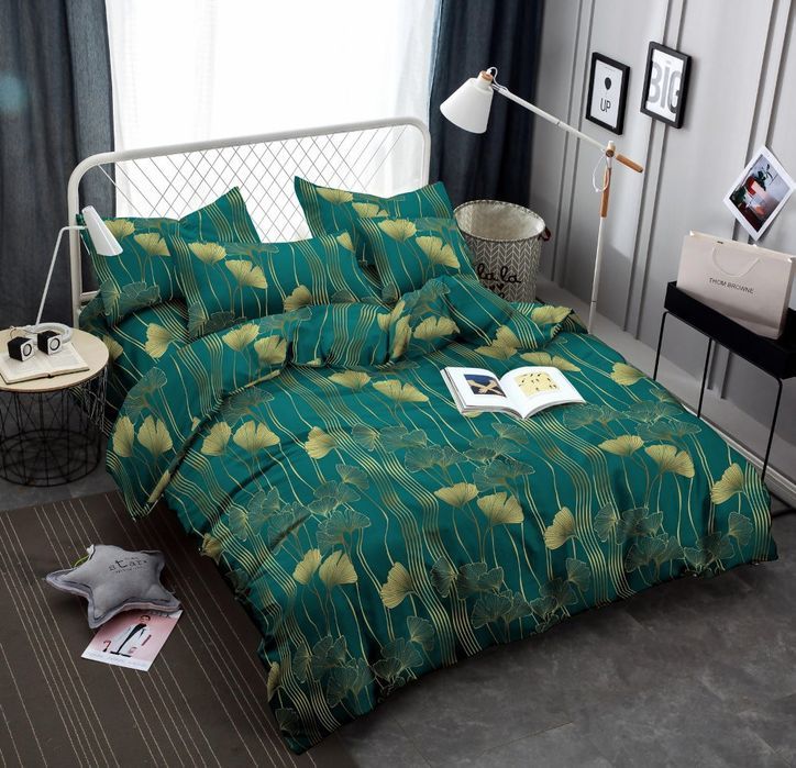 Pościel Butelkowa Zieleń 160x200 Satynowa 2219 eStilex