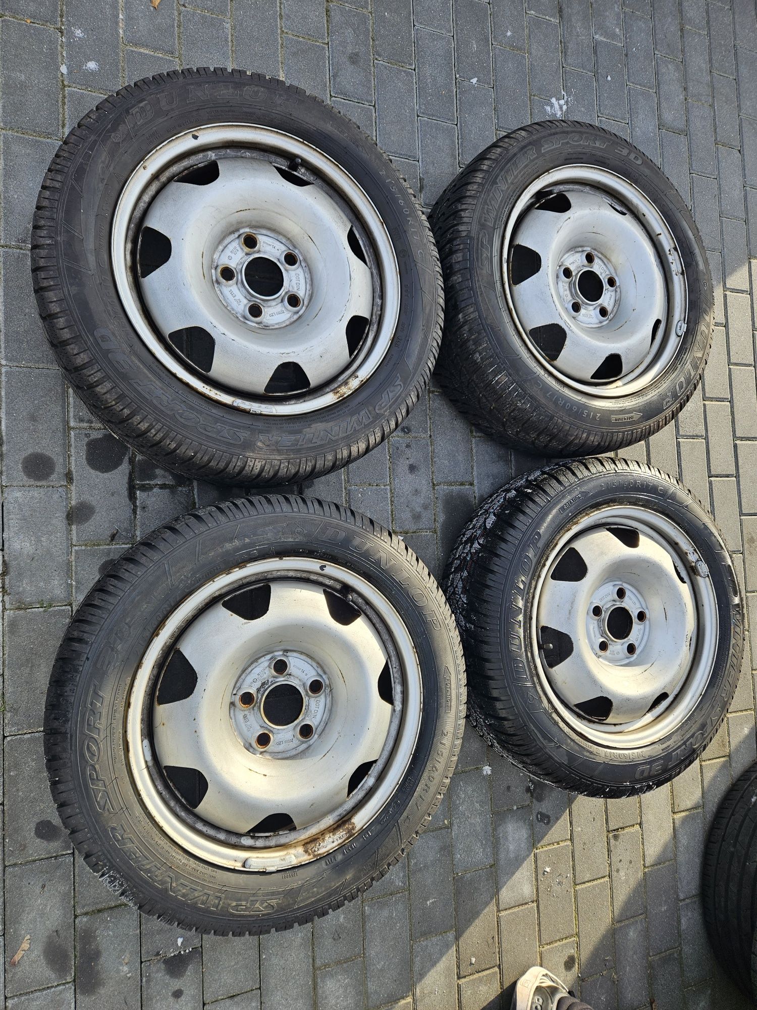 Felgi Koła 17 Opony Vw T5 T6 zima 5x120