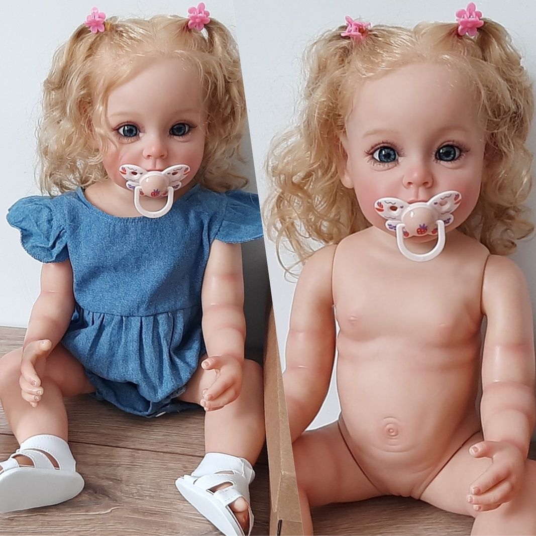 Оригинальная кукла реборн 55 см.Ручная роспись,3D окраска,вены,силикон