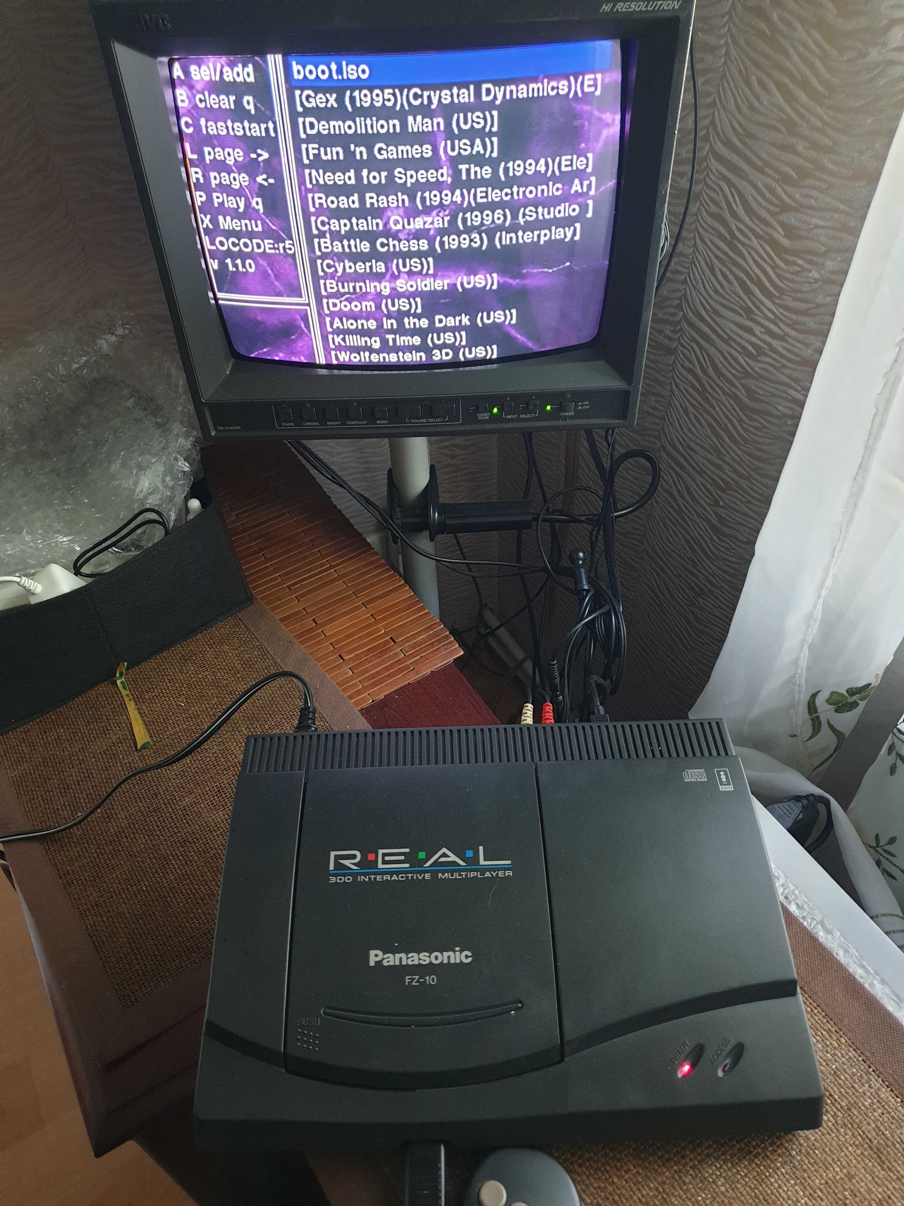 Ігрова консоль Panasonic 3DO з віртуальним приводом, більше 130 ігр