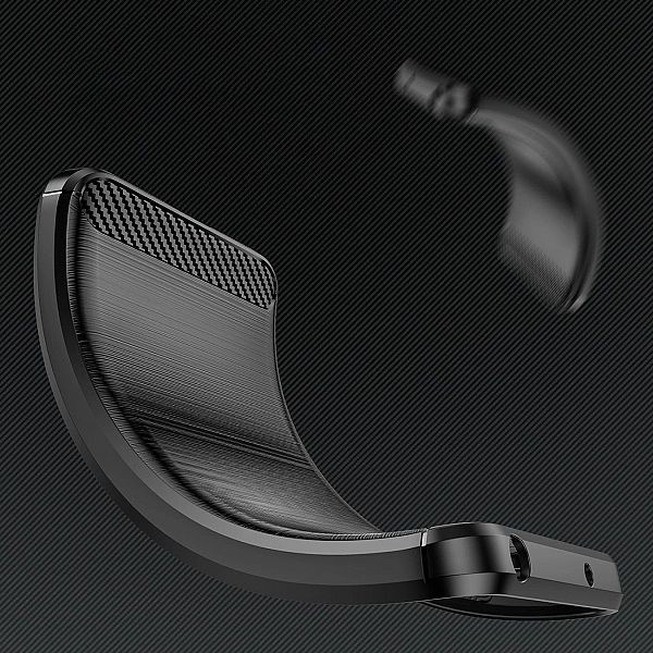 Carbon Case etui Xiaomi Poco X5 Pro 5g elastyczny silikonowy karbonowy