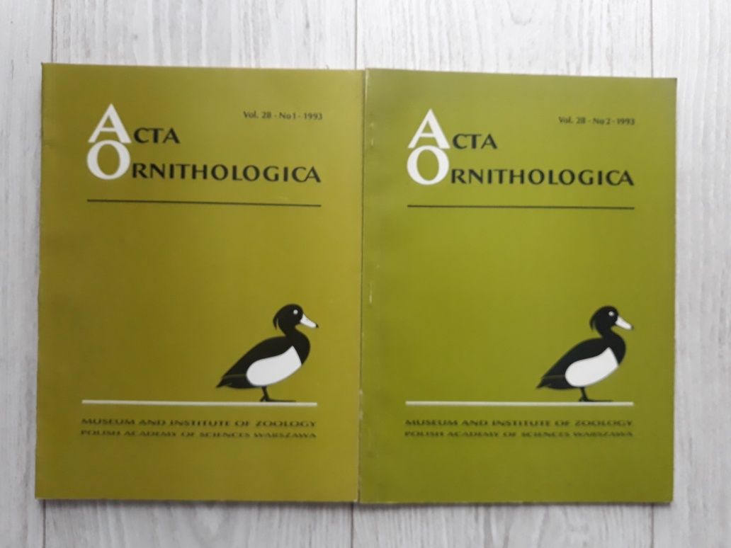 Acta Ornithologica Vol.28 No 1,2 -1993, cena za całość