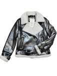 HIT RAMONESKA TEDDY S M L XXL śliczna metaliczna kurtka ocieplana