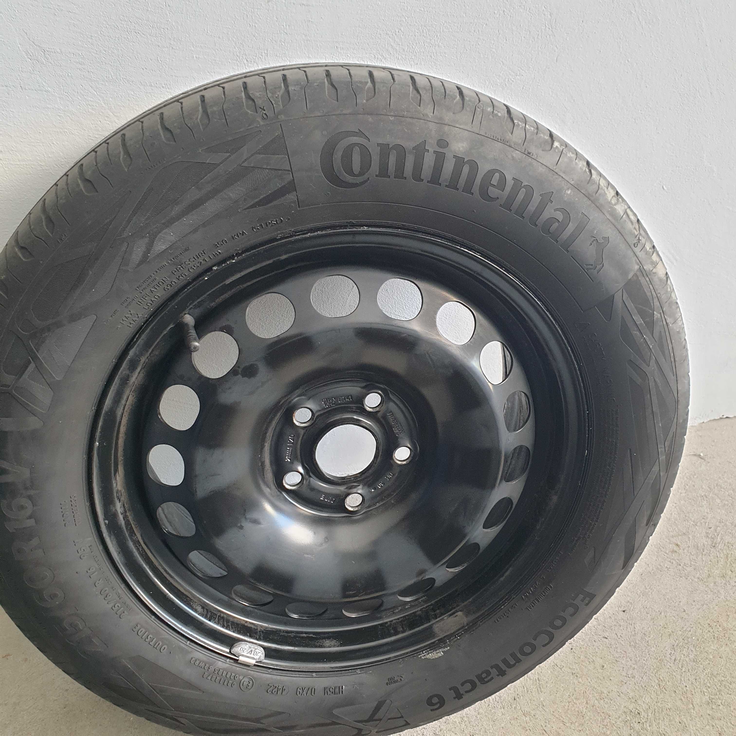 koło zapasowe oryginalne VW PASSAT B8 5x112