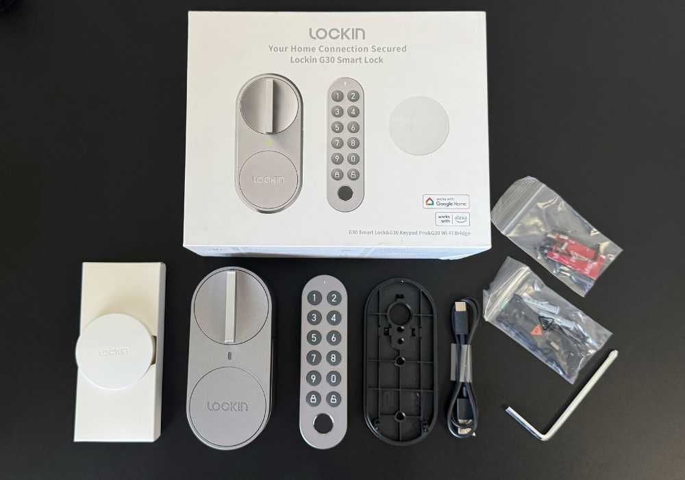Розумний замок Lockin Smart Lock G30 + Wi-Fi Hub, PIN, відбиток пальця