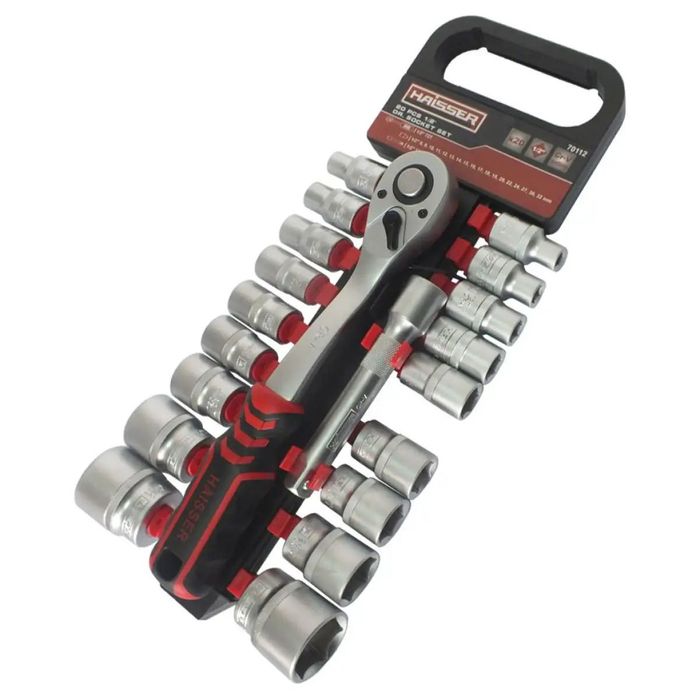 Набір насадок торцевих з тріскачкою HAISSER 1/2", 20 од.