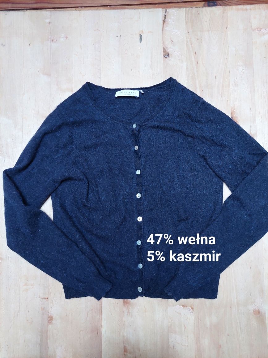 Kardigan wełna kaszmir XS/S