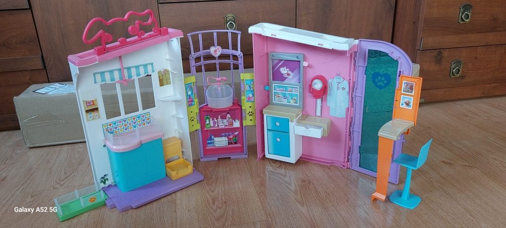 Domek dla lalek barbie klinika dla zwierząt matel
