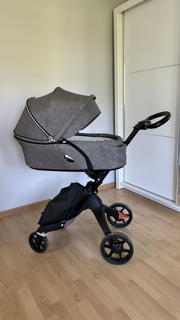 Stokke Xplory Wózek gondola + spacerówka +spiworek