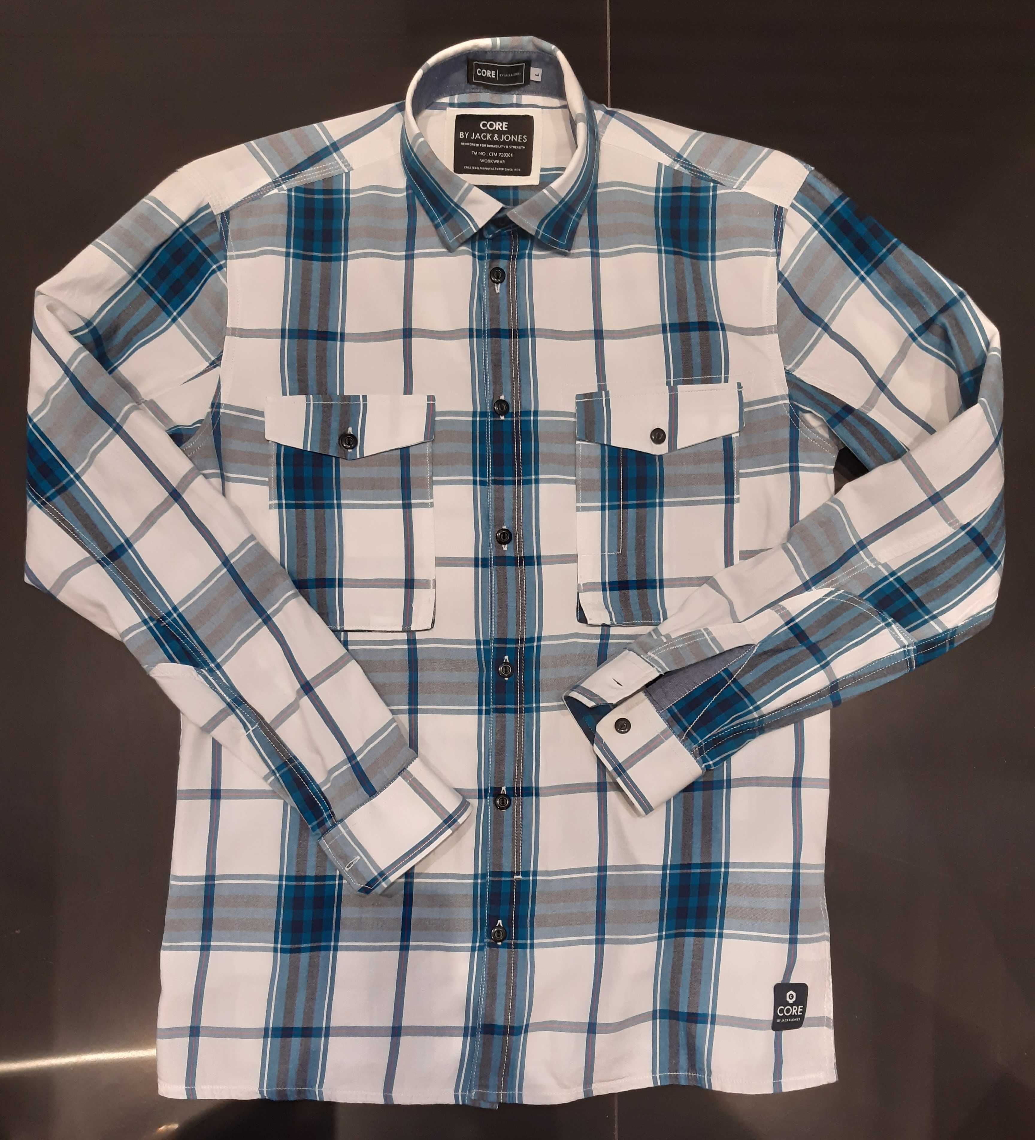 Świetna bawełniana sportowa koszula Core By Jack & Jones, L