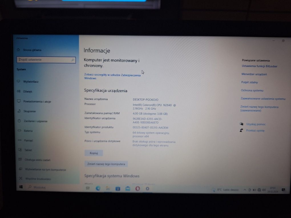 Laptop Lenovo Ideapad + Switch