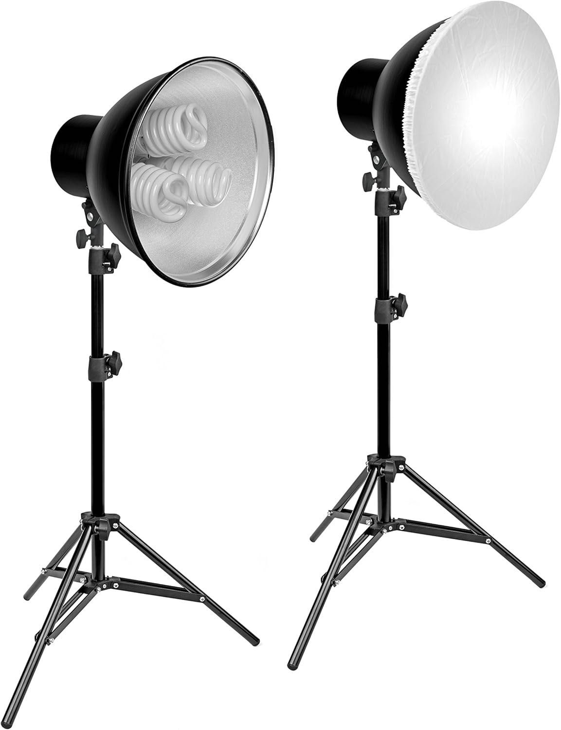 Bresser f000470 Conjunto Iluminação Fotográfica 55W x2 (240 cm)