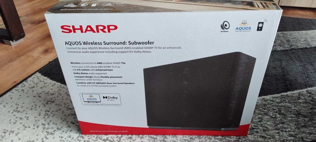 Subwoofer sharp bezprzewodowy