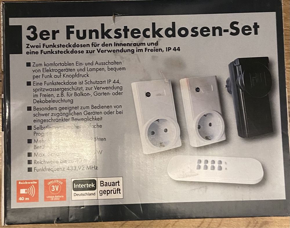 Zestaw 3 gniazdek sterowanych radiowo Brennenstuhl NOWY