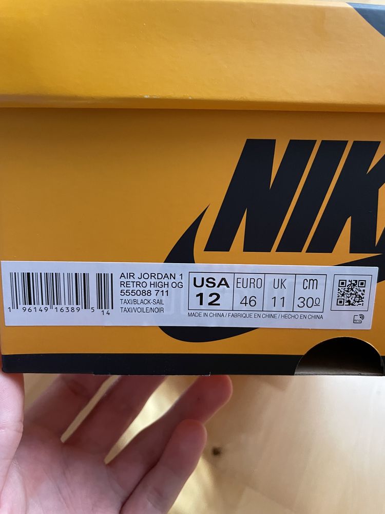 Jordan 1 taxi 46