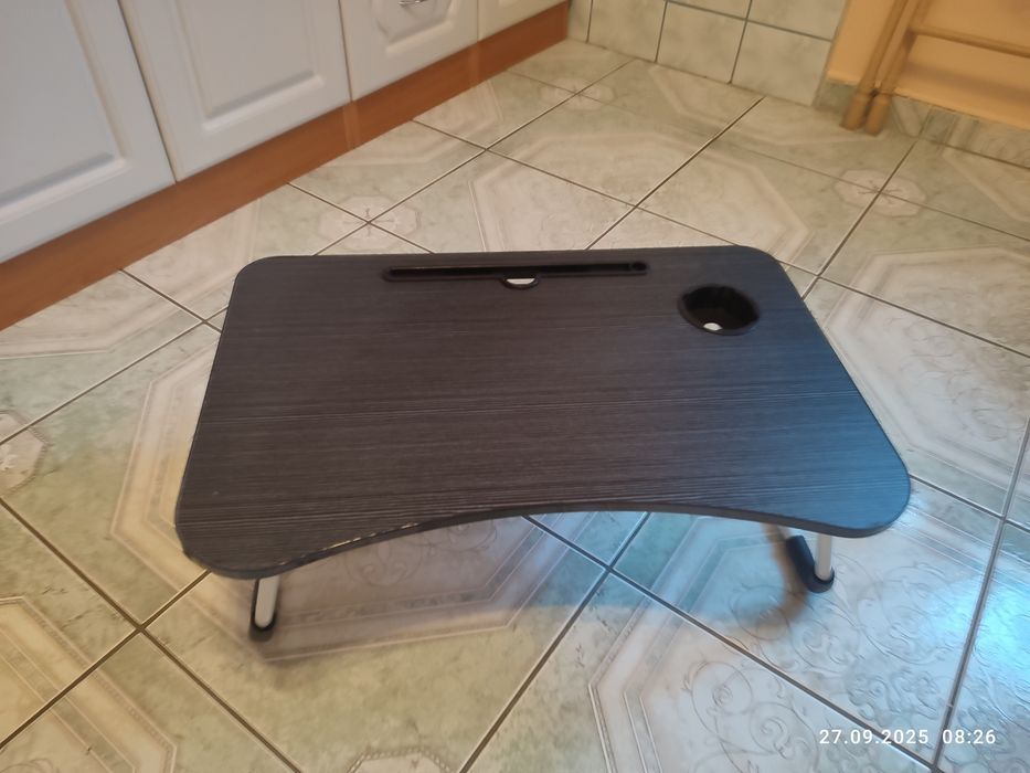 Nowy czarny stolik podstawka pod laptopa