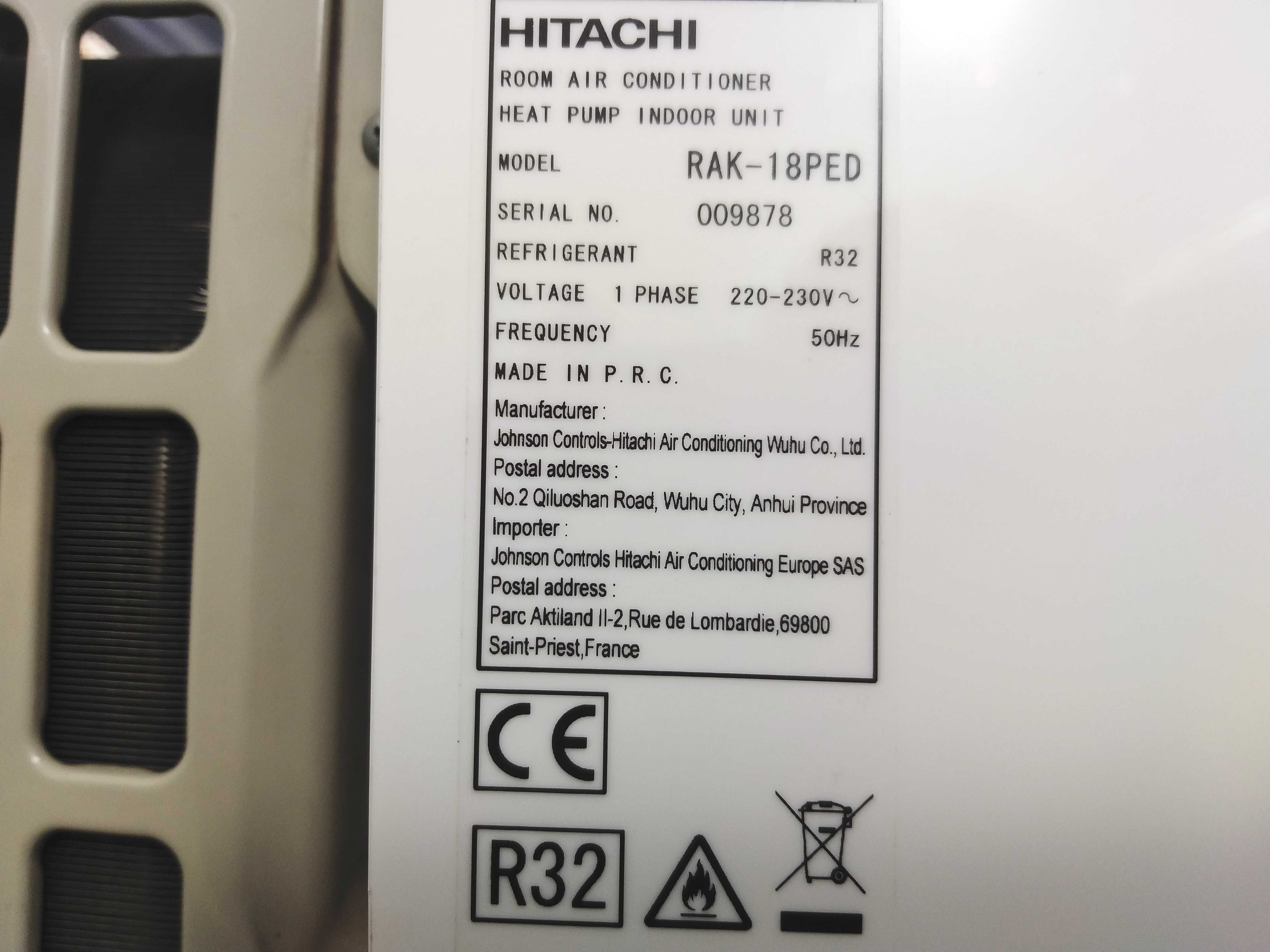 Инверторный кондиционер HITACHI 7 RAK-18PED на обогрев зимой! Монтаж!