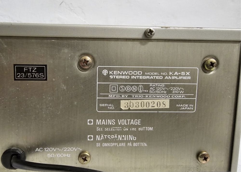 Stereo Wzmacniacz Kenwood KA-5X, 2*55W Seria XL, Made in Japan