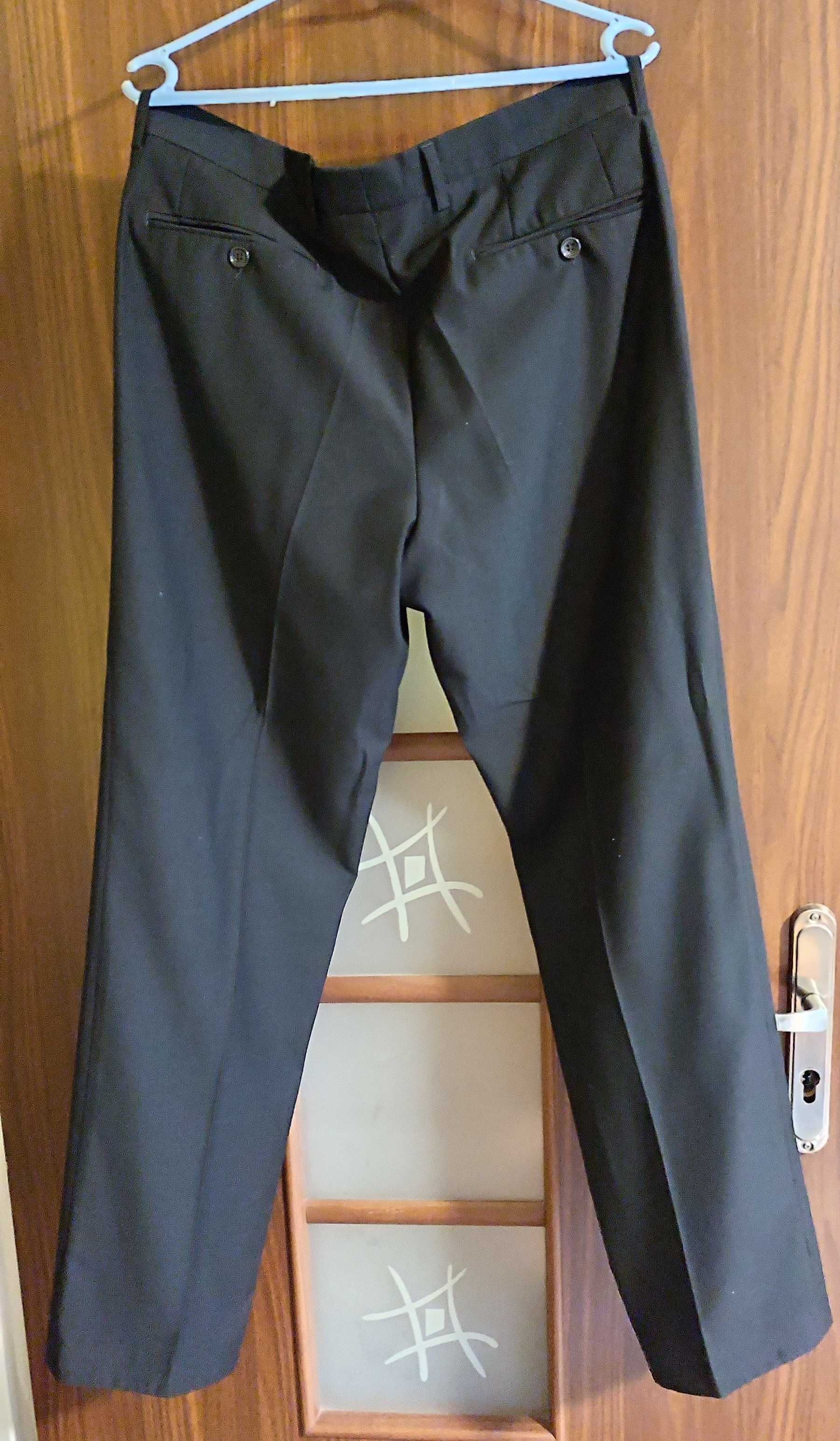 Garnitur 6 el. marynarka, spodnie, kamizelka/koszula/krawatka/poszetka
