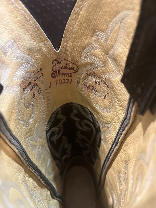 Настоящие ковбойские сапоги Justin