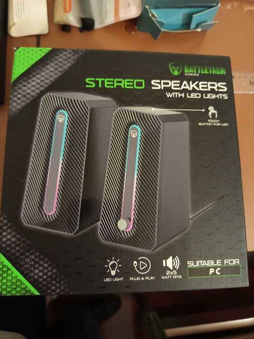 Colunas Stereo Battletron Gaming