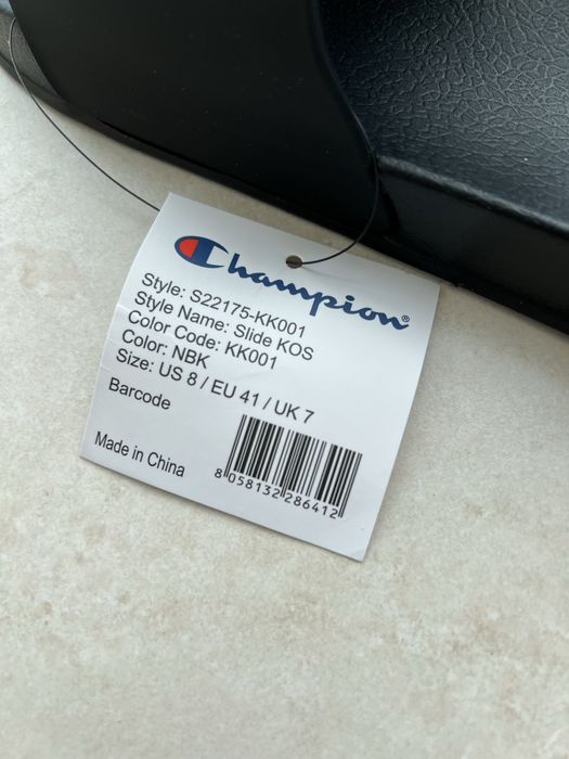Нові оригінальні шльопанці Champion чемпіон резинові тапочки тапки літ