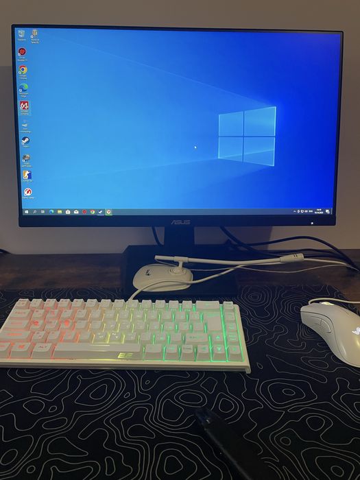 Игровой комплект i310100f/ gtx 1650 4gb+ монитор asus