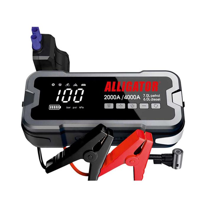 Бустер (пусковий пристрій) Alligator Jump Starter 24000mAh  JS850