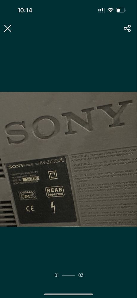 TV  da marca Sony a funcionar perfeitamente