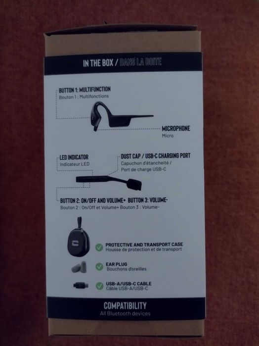 *Novo* Auscultadores Crosscall X- Vibes Novos