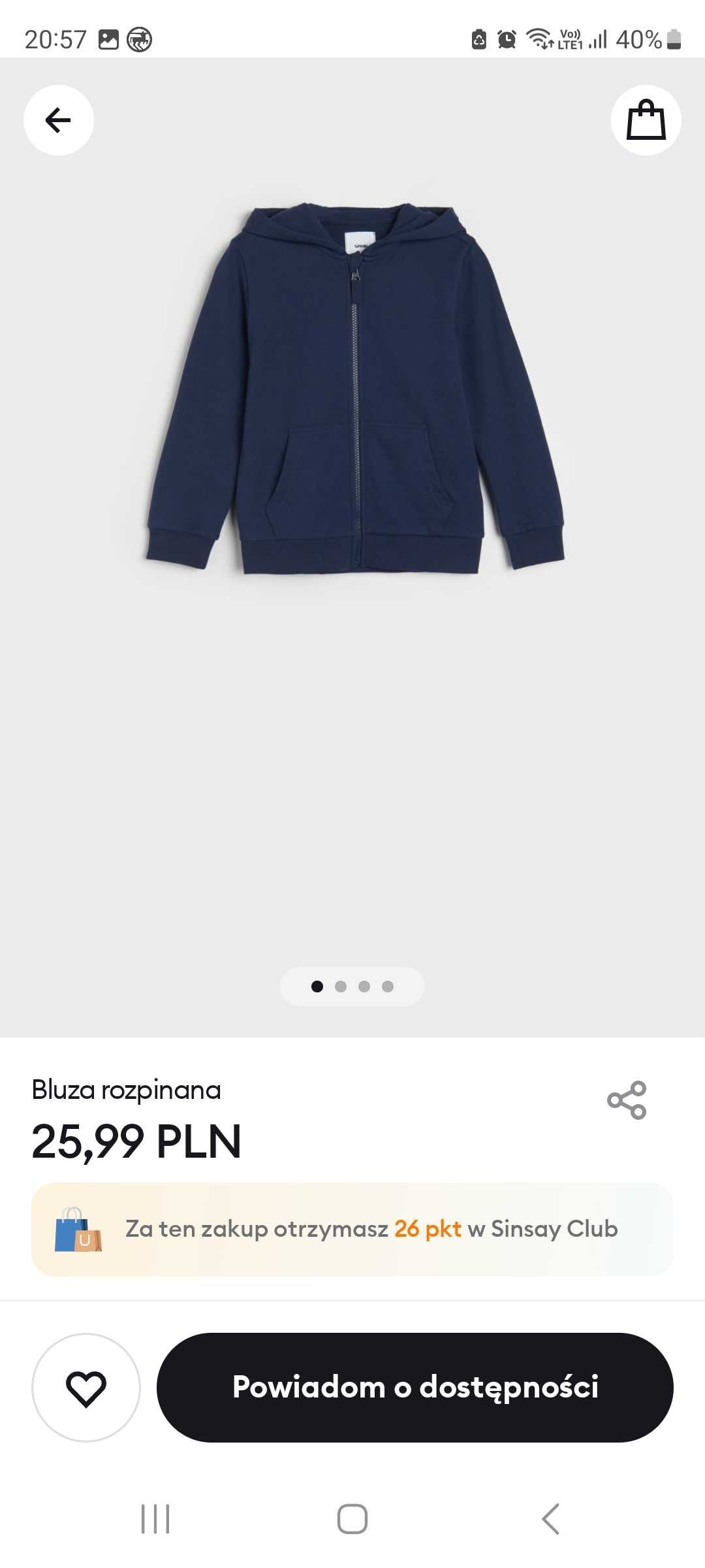 Bluzy chłopięce H&M i Sinsay rozm 98/104cm