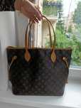 Louis Vuitton lv neverfull shopper piękna torba