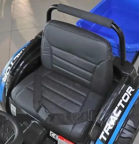 Дитячий трактор - електромобіль з причепом Bambi, синій