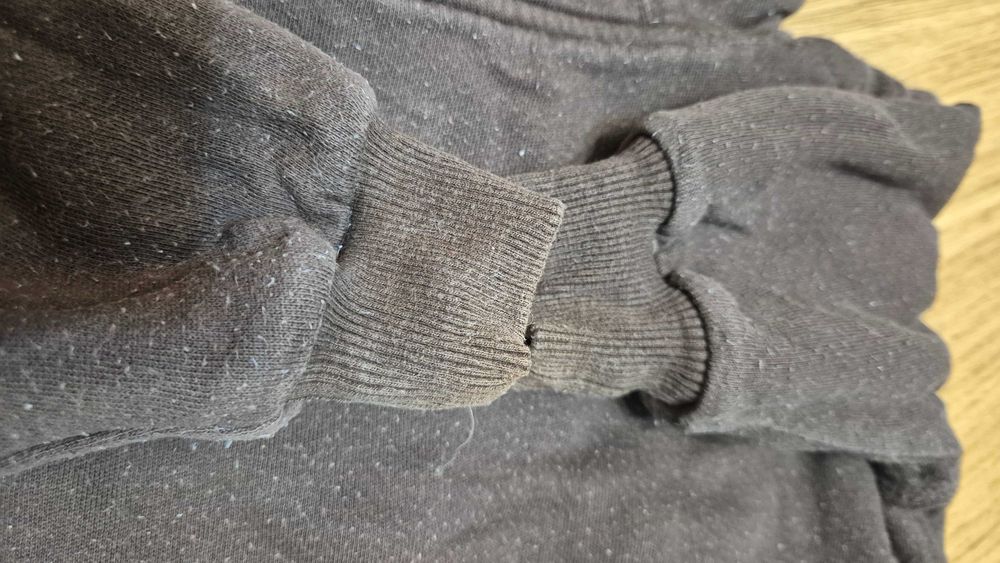 037 U bluza gruba ciepła a la kurtka dwustronna puchata h&m 56-62