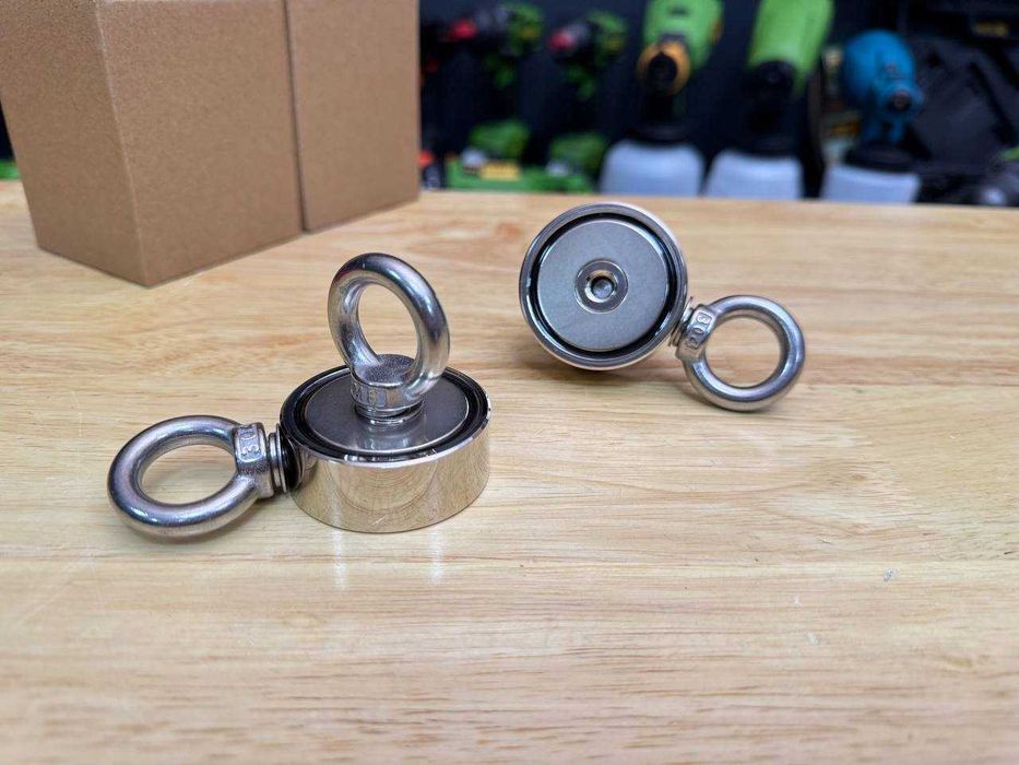 Міцний Неодимовий Магніт Двохсторонній на 90 кг (48-2) 2 кріплення