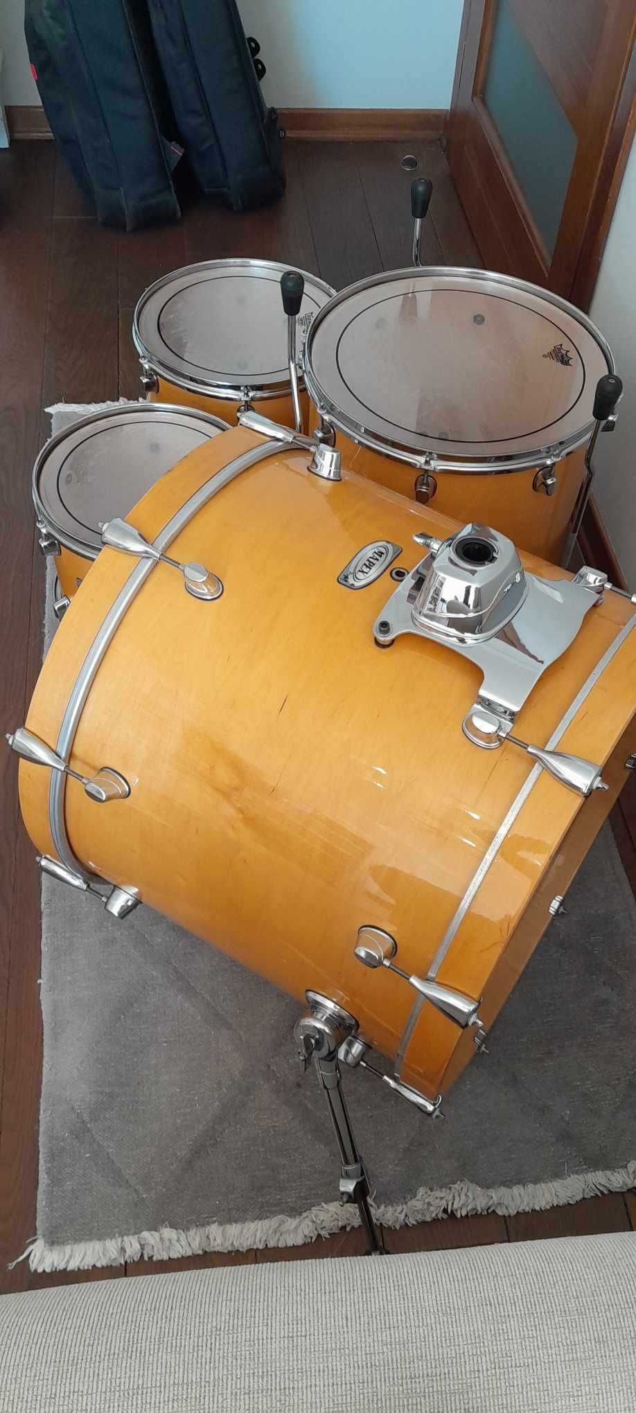 Кленова ударна установка Mapex PRO M 22/16/13/12 All Maple Shell, Remo
