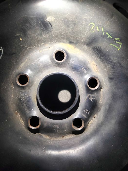 KOŁO DOJAZDOWE 15 zapasowe 5X112 audi VW seat skoda 195/65/15  ET45