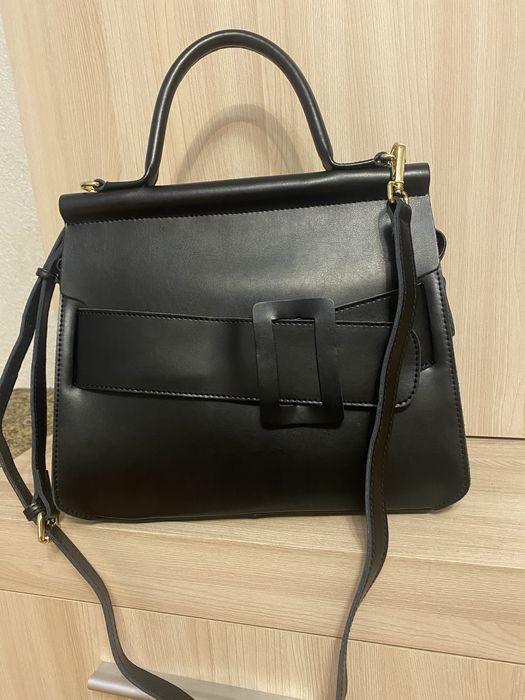 Сумка натур шкіра чорна