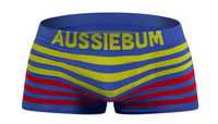 Oryginalne bokserki AussieBum granat czerwony żólty r.L