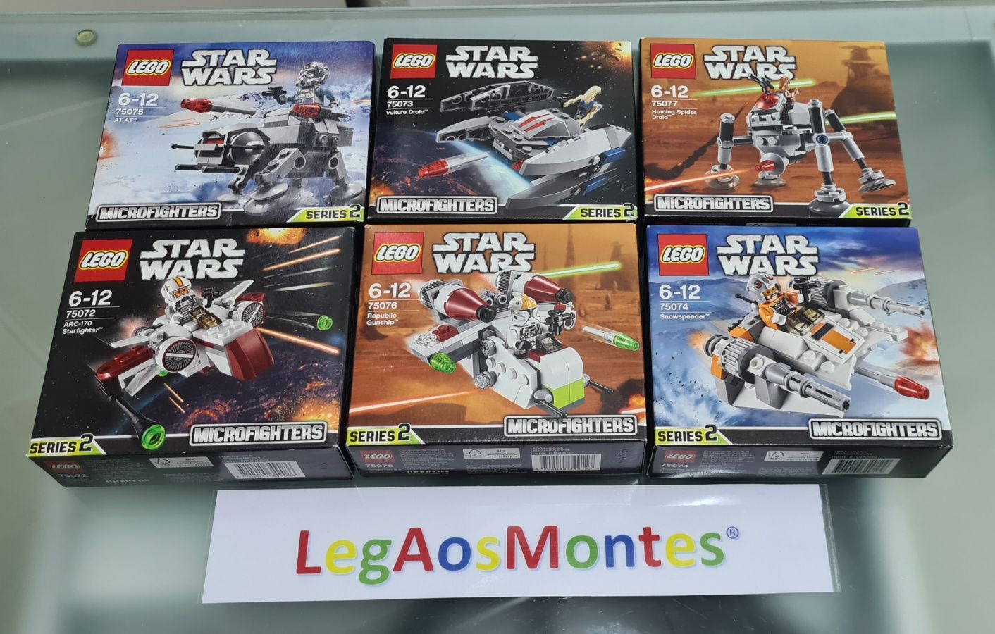 Legos Star Wars antigos e descontinuados. Selados.