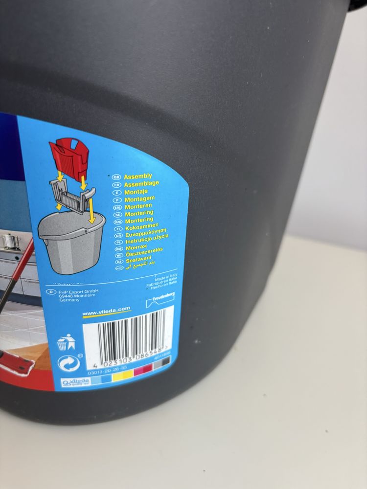 Wiadro z wyciskaczem do mopa Vieleda ultramax power press nowe