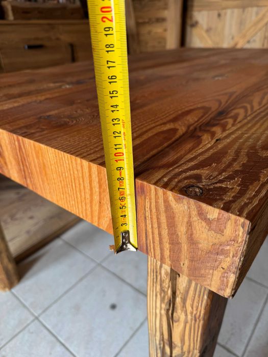 Stół prawdziwe stare drewno ręczna robota unikatowy klimat 150 x 90 cm