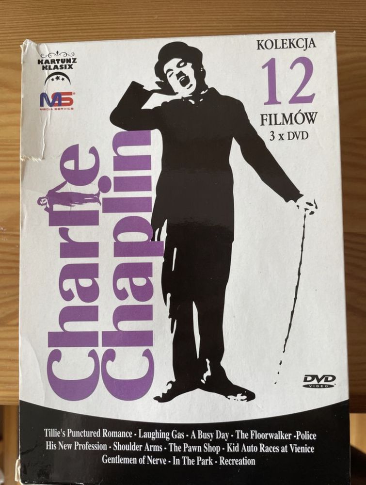 Płyty DVD seria Charlie Chaplin