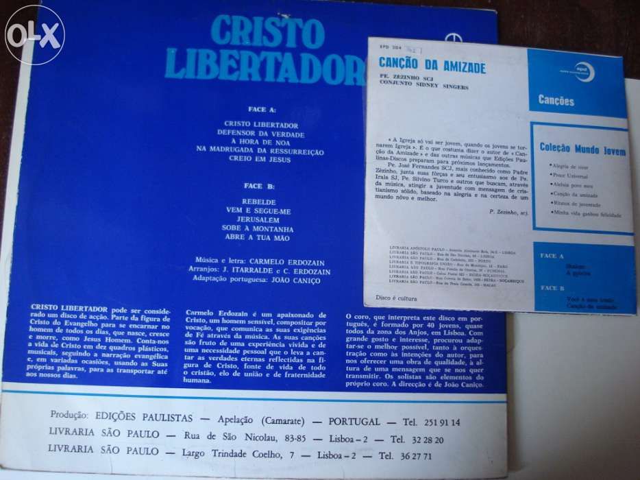 Vinis: Cristo Libertador e Pe. Zezinho