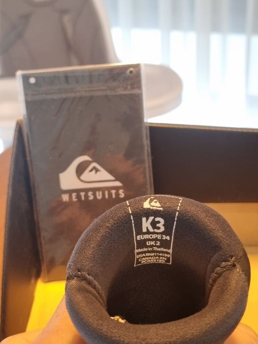 Botas Surf Lite Boy Highline Quiksilver 5mm (Tamanho 34) - NOVAS