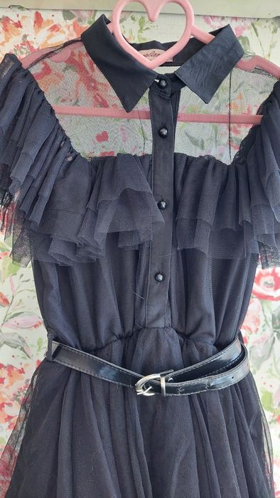 Чорна нарядна  сукня для дівчинки Венздей Addams Wednesday  рост 152